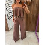 Calça Pantalona Madalena Cappuccino