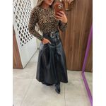 Body Tule Animal Print Oncinha