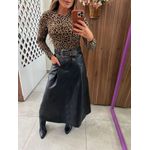 Body Tule Animal Print Oncinha