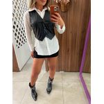 Colete Preto Courino