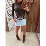 Colete Marrom Courino 