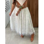 Saia Renda Midi Off Aurora