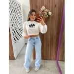 Moletom Cropped Off Handmade Colcci 