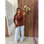 Blusa Canelada Marrom Colcci CLC 