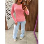 Blusa Canelada Rosa Colcci