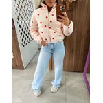 Jaqueta Puffer Corações Off White