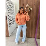 Jaqueta Puffer Corações Nude