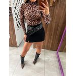 Saia Alfaiataria Preta Sara