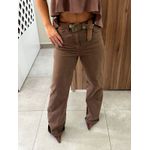 Calça Wide Leg Marrom Bruna