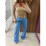 Calça Cargo Jeans Helena