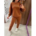 Calça Moletom Comfort Slim Caramelo Colcci 