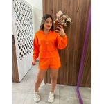 Moletom Gola Alta Laranja Colcci 