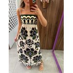 Vestido Cropped Estampado Floral Arabesque Farm
