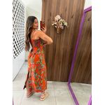 Vestido Reto Estampado Cactus Farm