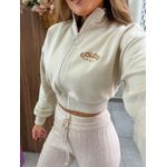 Moletom Cropped Cru Bordado Colcci