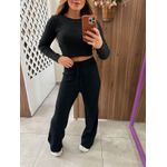 Blusa Cropped Adri Black John John
