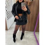 Camisa Jeans Ampla Bastille Black Estonado Alcance 