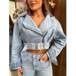 Jaqueta Jeans Cropped Nxo