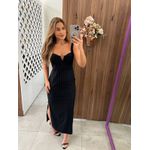 Vestido Listrado Preto Colcci