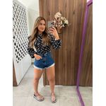 Blusa Slim Floral Manga Longa Colcci CLC 