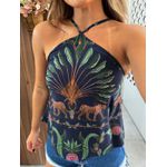 Regata Estampada Floresta Doce Farm