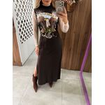Vestido Gola Carcara Farm