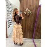Saia Renda Babados Nude Amy 