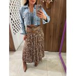Saia Midi Estampada Floral Angel 