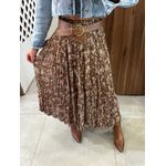 Saia Midi Estampada Floral Angel 