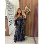 Vestido Longo Estampado Floresta Doce Farm