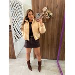 Jaqueta Puffer Bege Alice