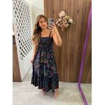 Vestido Midi Estampado Floresta Doce Farm