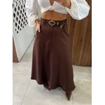 Saia Midi Marrom Hana 
