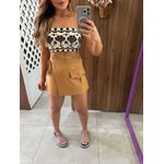 Short Saia Comfort com Amarração Nude Colcci