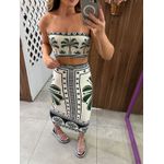 Top Reto Estampado Jardim Tropical Farm