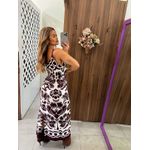 Vestido Cropped Estampado Arabesque Farm