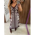 Vestido Cropped Estampado Arabesque Farm