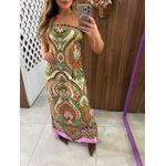 Vestido Cropped Estampado Odara Farm