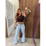 Calça Flare Jeans Nxo Brilhos