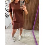 Vestido New Comfort Fit Marrom Colcci Sport 