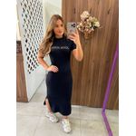 Vestido Justo JJ Crystal Preto John John 