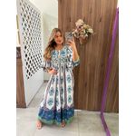 Vestido Cropped Estampado Manoela Farm