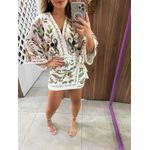 Vestido Curto Estampado Floresta Doce Farm
