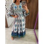 Vestido Cropped Estampado Manoela Farm
