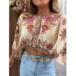 Blusa Cropped Jardim Majestoso Farm