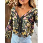Blusa Lenço Floral Talita Farm