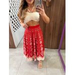 Saia Gode Caetana Estampada Farm