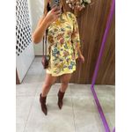 Vestido Curto Ombro Só Estampado Maira Lenço Farm