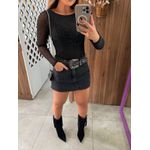 Body de Tule Aplicação Preto Dadri