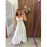 Vestido Longo Branco Mabel